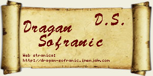 Dragan Sofranić vizit kartica